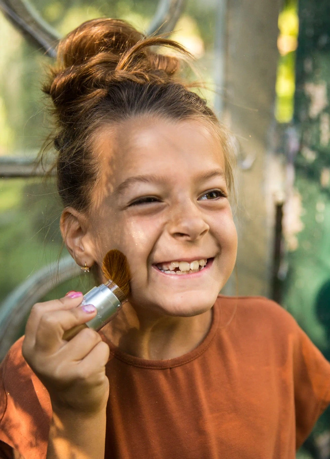 Pędzel brokatowy - Złoty