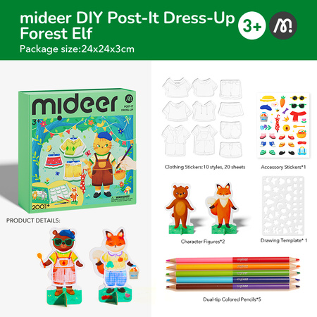 Kolorowanka przebieranka Leśni znajomi