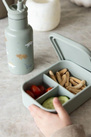 Lunchbox pojemnik silikon KIDZROOM Small Dino