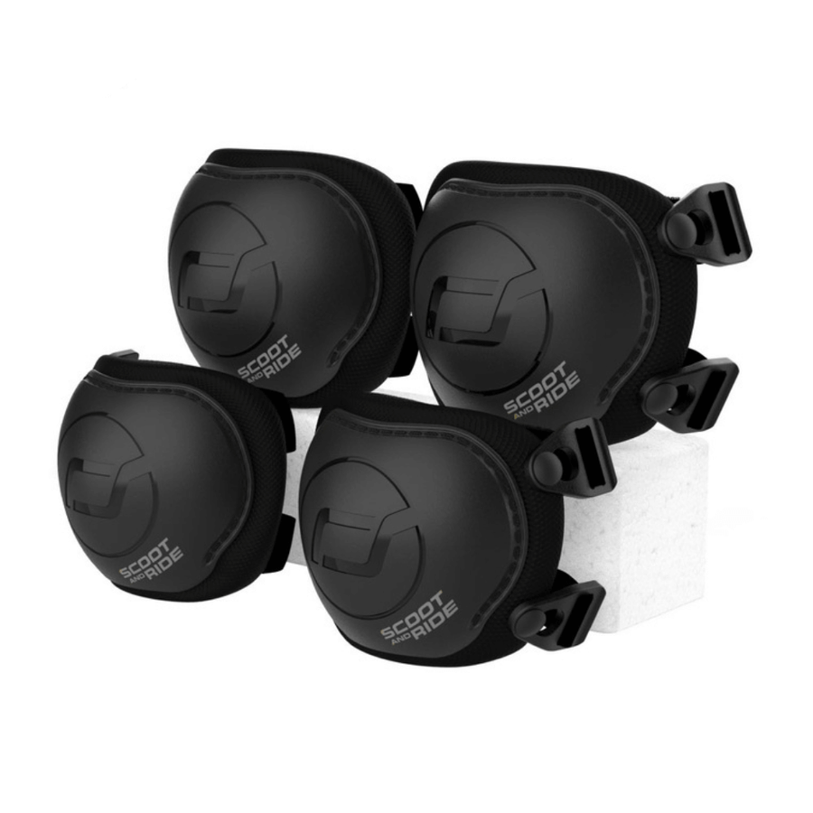 SCOOTANDRIDE Zestaw ochraniaczy dla dzieci XXS Black