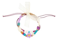 Podwójna bransoletka z koralików i sznurka Phileine