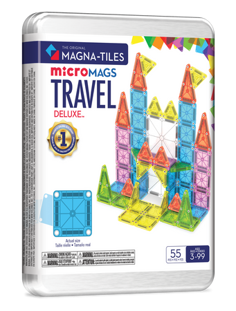 MAGNA-TILES® Klocki Magnetyczne Travel microMAGS XL 55 el.