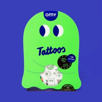 TATUAŻE DLA DZIECI 50 SZTUK - BOO!