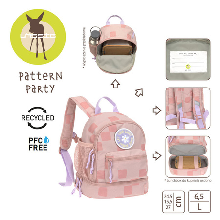 Lassig Plecak mini Pattern Party Rose