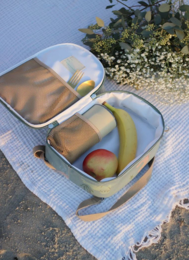 Play&Store - Kids LUNCHBAG - taupe/turtle