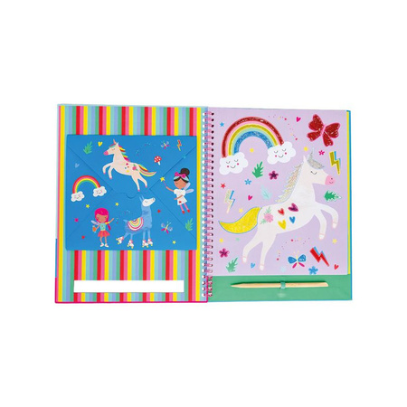 Tęczowe wróżki, Książeczka z błyszczącymi foliami do ozdabiania