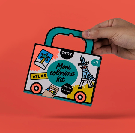 KIESZONKOWA KOLOROWANKA Z KREDKAMI - ATLAS