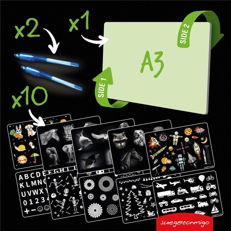 Tablica świetlna - Pintaflu A3 - Juegaconmigo