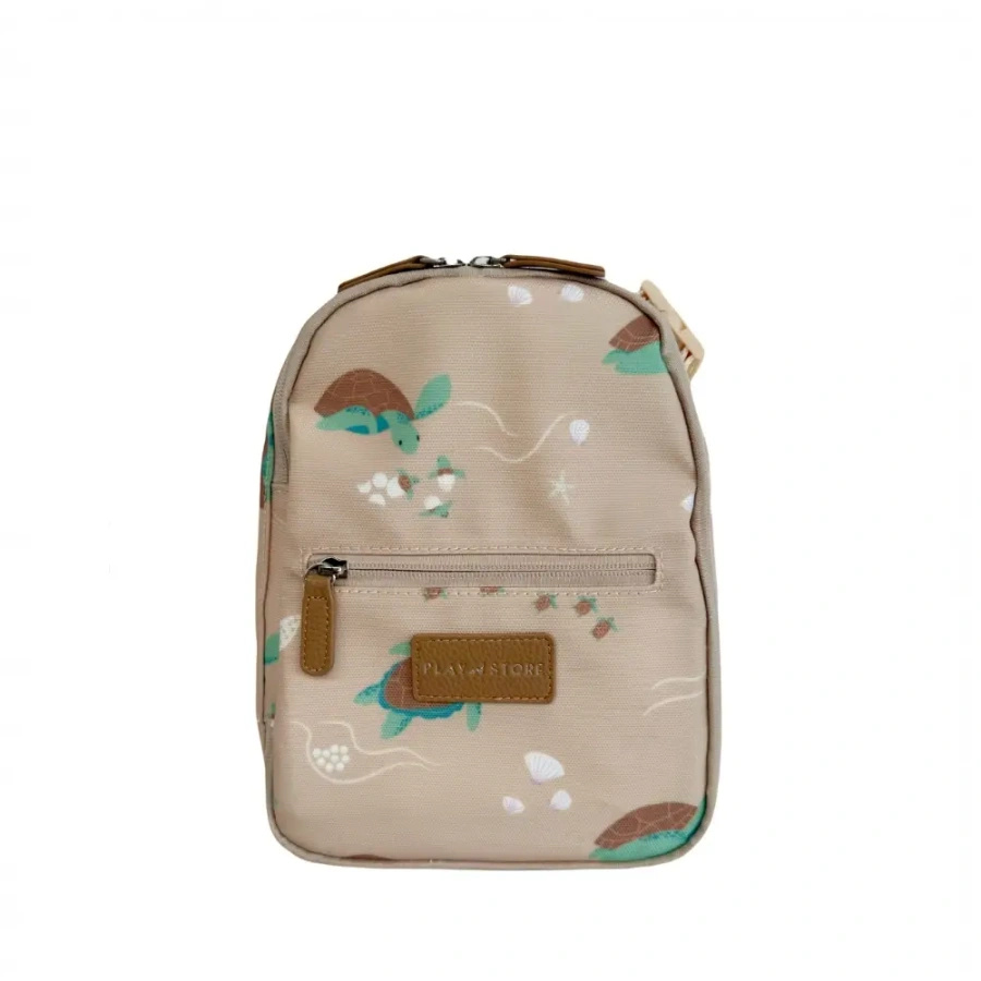 Play&Store - Kids LUNCHBAG - taupe/turtle