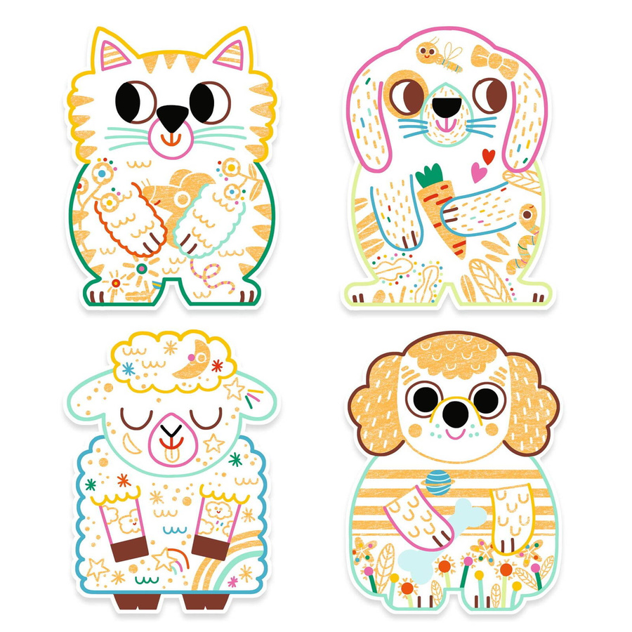 Magiczne kolorowanki domowe zwierzątka