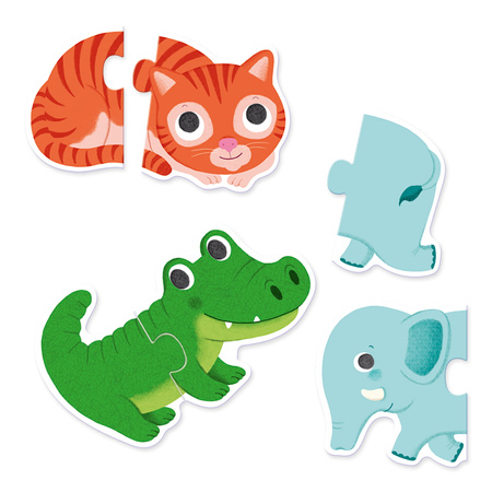 Puzzle duo, zwierzątka