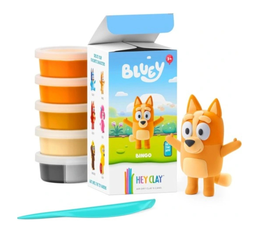 Hey Clay- Figurka Bluey Bingo + akcesoriami 5pak
