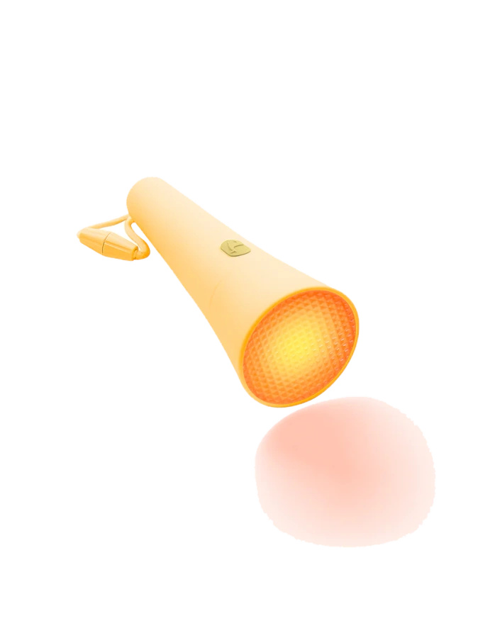 lalarma, flashlight, yellow