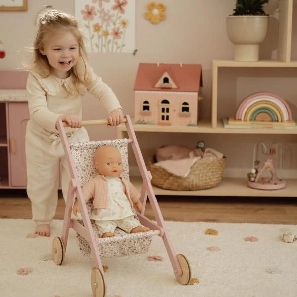 Little Dutch Wózek drewniany dla lalek FSC - Little Dutch