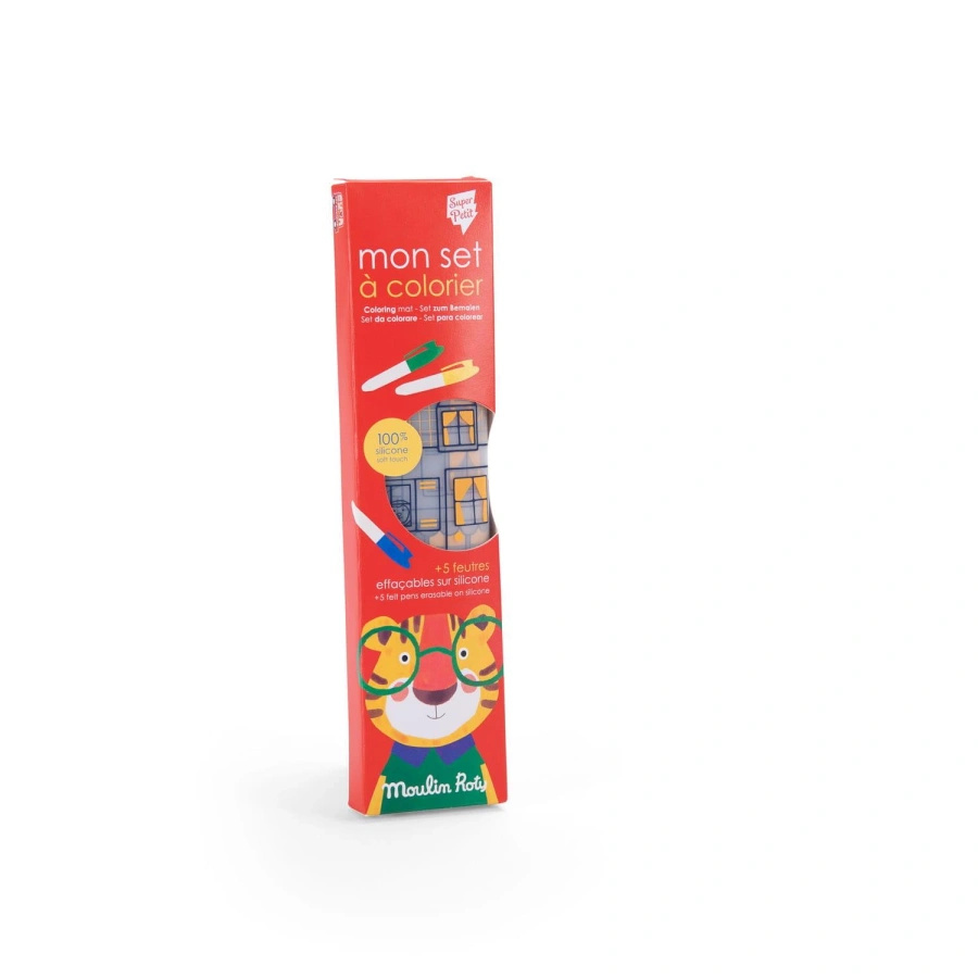 Silikonowa mata do kolorowania, Set Les Popipop