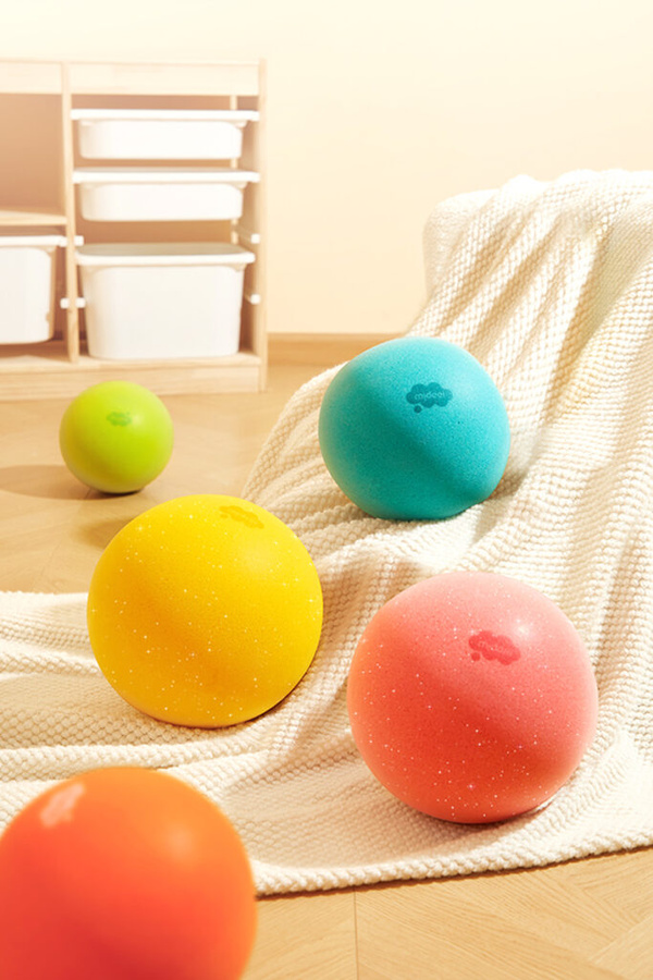 Cicha puszysta piłka - Słoneczny żółty