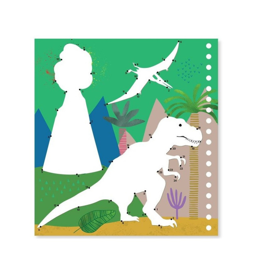 Dinozaury Magiczna Kolorowanka Wodna z Zadaniami