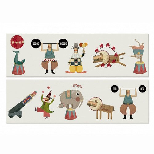 Tatuaże zmywalne, cyrk