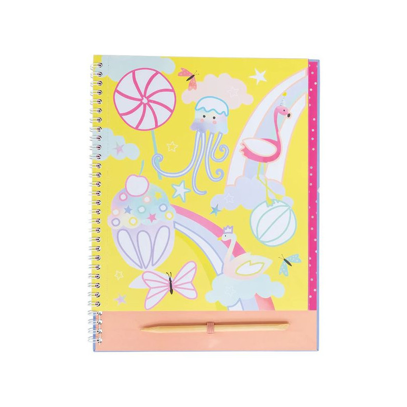 Kraina fantazji, książeczka z błyszczącymi foliami do ozdabiania