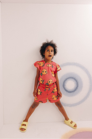 9 LEMON PINK / PAPERBAG SHORTS - 98-104