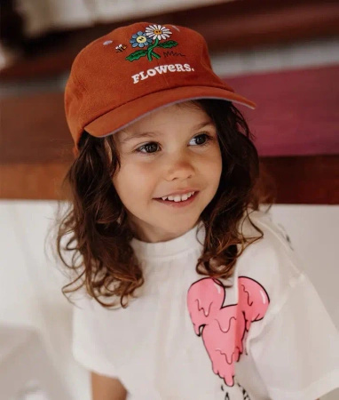 Hello Hossy Lniana czapka z daszkiem Linen Flowers 6+