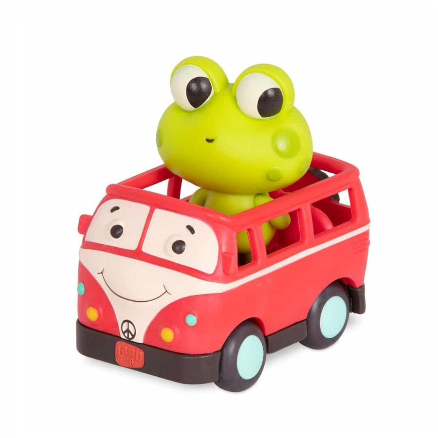 Miękkie autko sensoryczne, busik z żabą