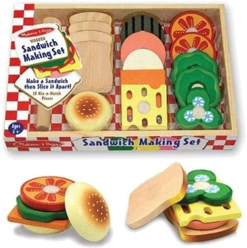 Drewniane Kanapki zestaw 17el.