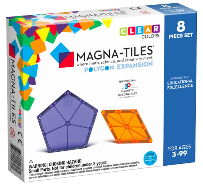 MAGNA-TILES® Zestaw do rozbudowy Polygons 8 el. 