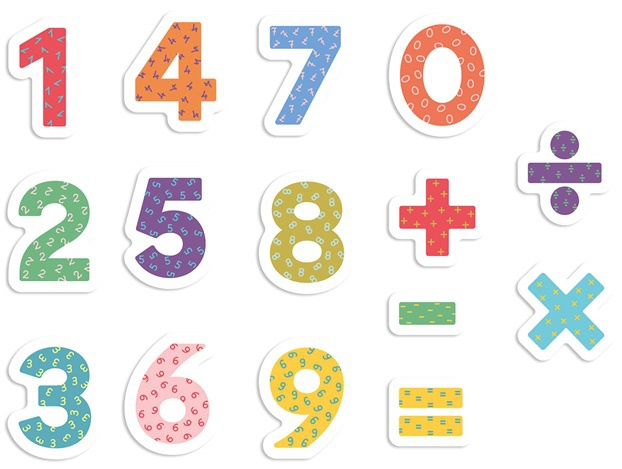 Magnesy drewniane Apli Kids - Cyfry