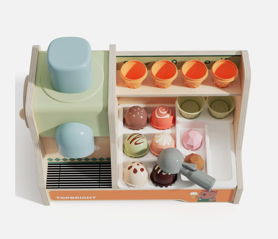 Zabawka edukacyjna duża lodziarnia 36m+, Topbright