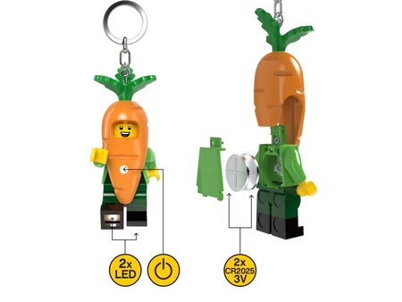 Brelok do kluczy z latarką LEGO® Marchewka
