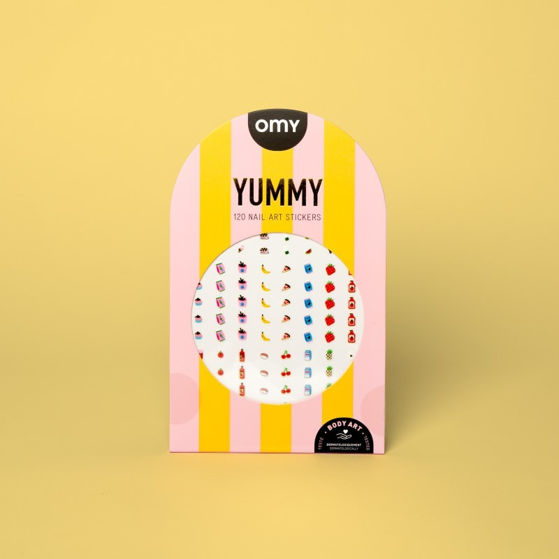 NAKLEJKI NA PAZNOKCIE YUMMY - 120 SZTUK