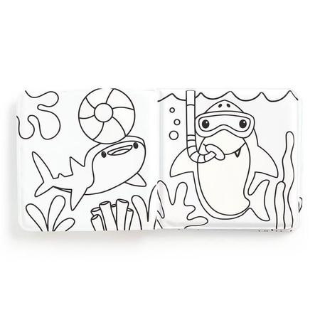 Mudpuppy Magiczna książeczka do kąpieli Kąpiel rekinów