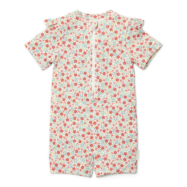 Little Dutch Swimsuit z krótkim rękawem Sunny Flowers - 98/104