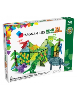 Klocki Magnetyczne Dino World XL 50 el.