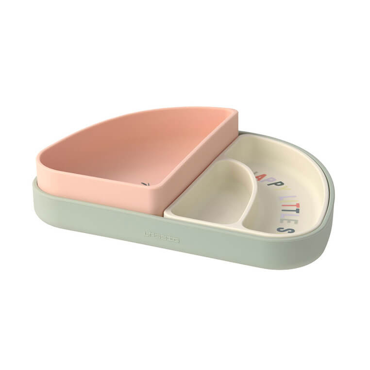 LLassig Zestaw silikonowych naczyń 3 el. Happy Fruit Cherry