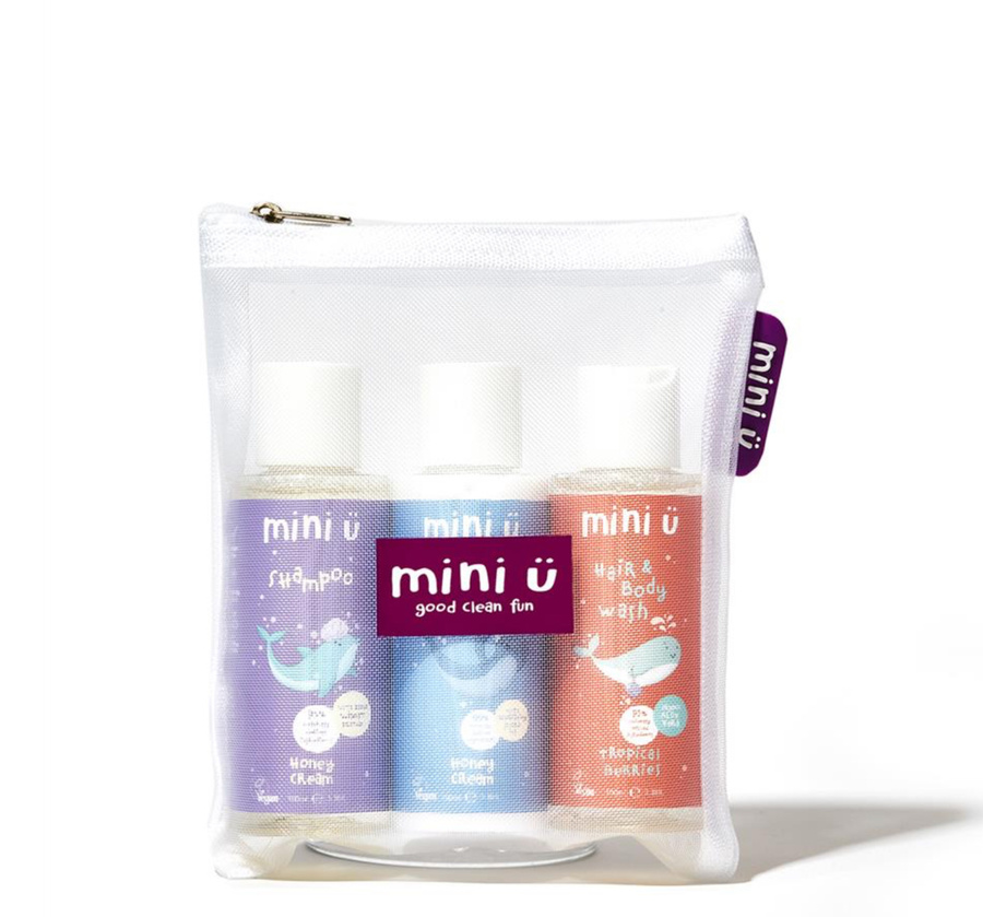 PODRÓŻNY ZESTAW KOSMETYKÓW DLA DZIECI Z KOSMETYCZKĄ TRAVEL SIZE