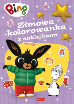 Bing, zimowa kolorowanka z naklejkami