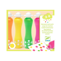 Markery stempelkowe 4 kolory NEONOWE