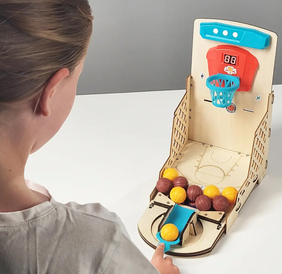 Elektroniczna mini koszykówka z grami