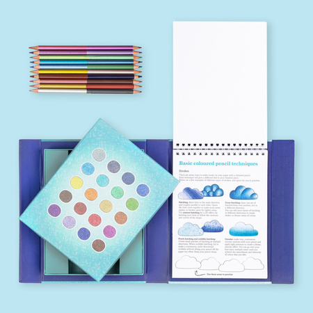 Tiger Tribe Zestaw do Rysunku – Metaliczne Kredki