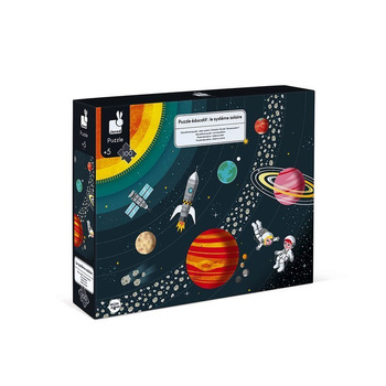 Puzzle edukacyjne, układ słoneczny, 100 elementów