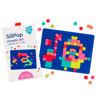 Super Petit SILIPOP BLUE – KREATYWNA GRA MOZAIKOWA POP-ON