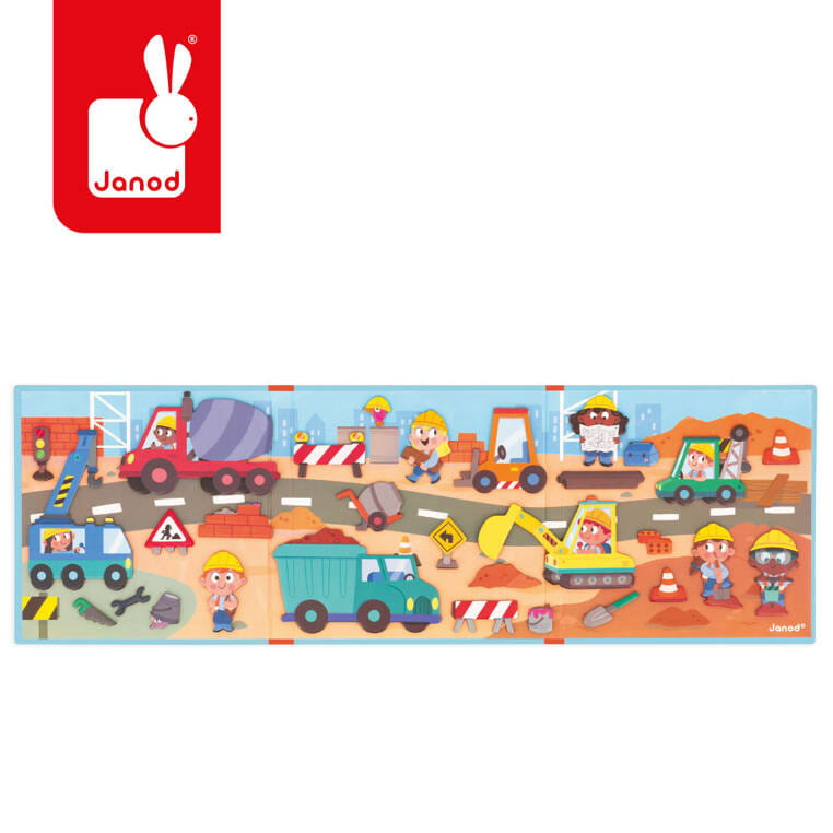 MAGNETYCZNA UKŁADANKA PLAC BUDOWY - Magneti'stories 3+