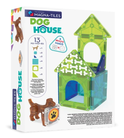 MAGNA-TILES® Klocki Magnetyczne Dog House 13 el. 1095 - uniwersalny MAGNATILES®