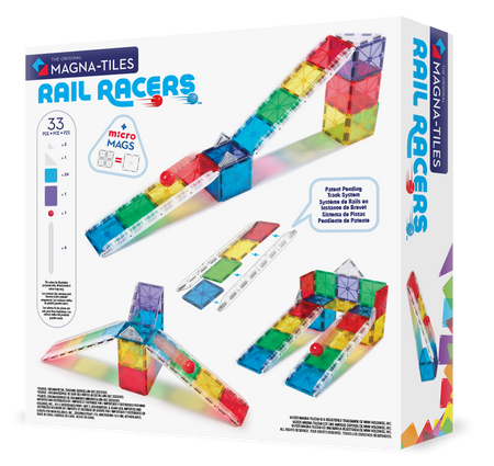 MAGNA-TILES® Klocki Magnetyczne Rail Racers 33 el.