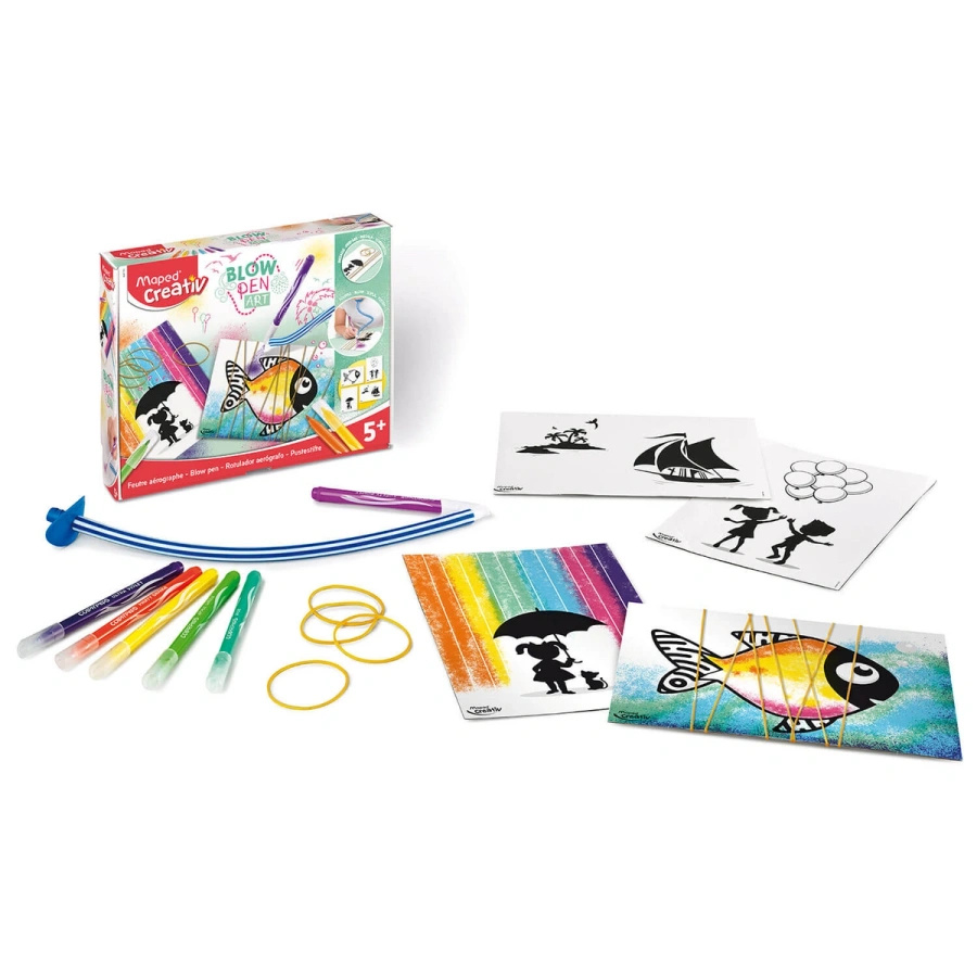 Creativ flamastry dmuchane Blowpen Art String’art