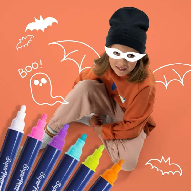 Super Petit Kolorowe markery do okien, 6 szt.