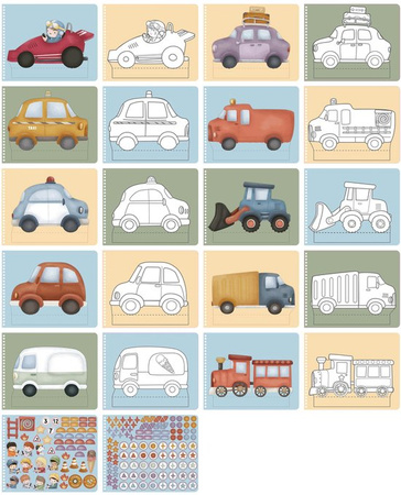 Little Dutch Kreatywny zeszyt z nożyczkami Jim & Friends