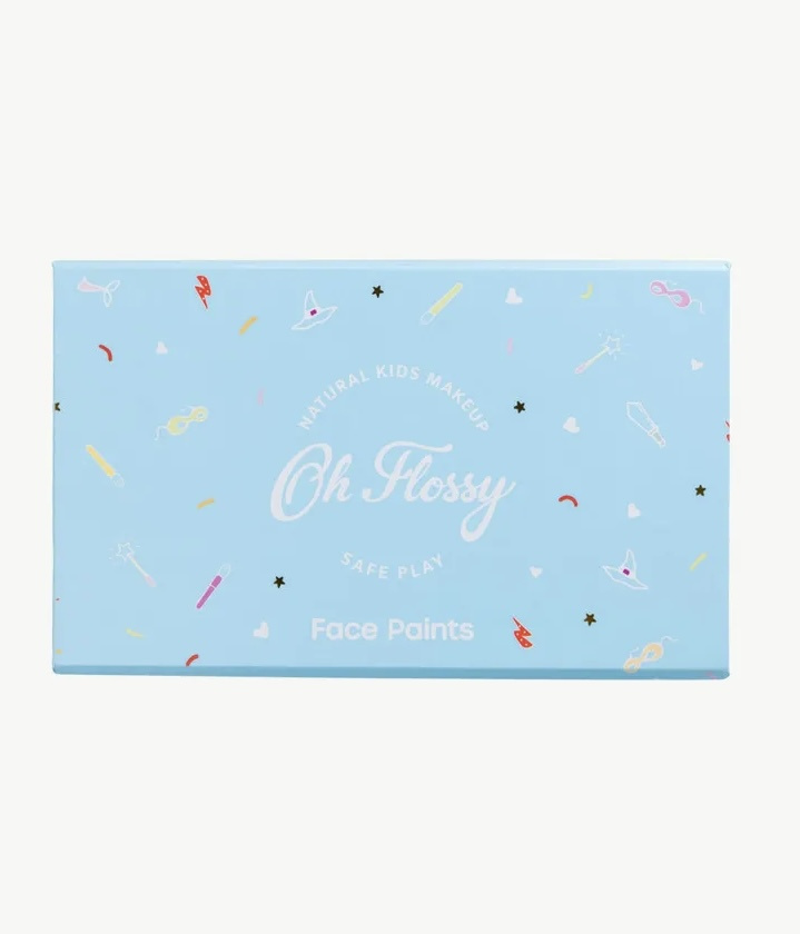 Oh Flossy, Naturalny zestaw do malowania twarzy z akcesoriami, bez konserwantów 2